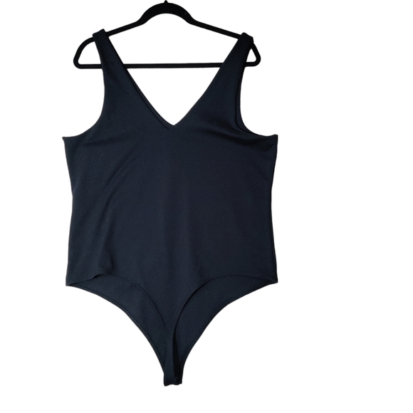Abercrombie and Fitch soft a&f collection black thong body suit size xxl - Picture 2 of 10